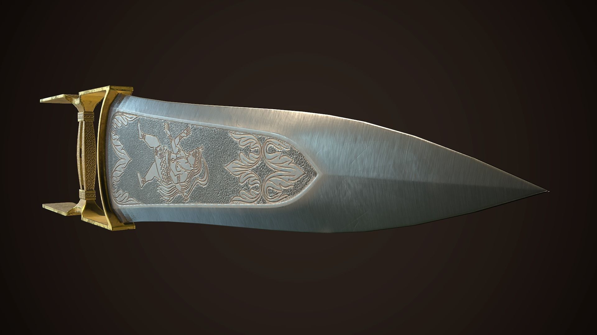 Assassin Blade 01 Low-poly 3D model_6