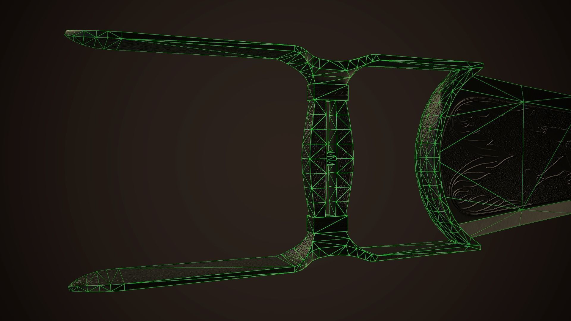 Assassin Blade 01 Low-poly 3D model_12