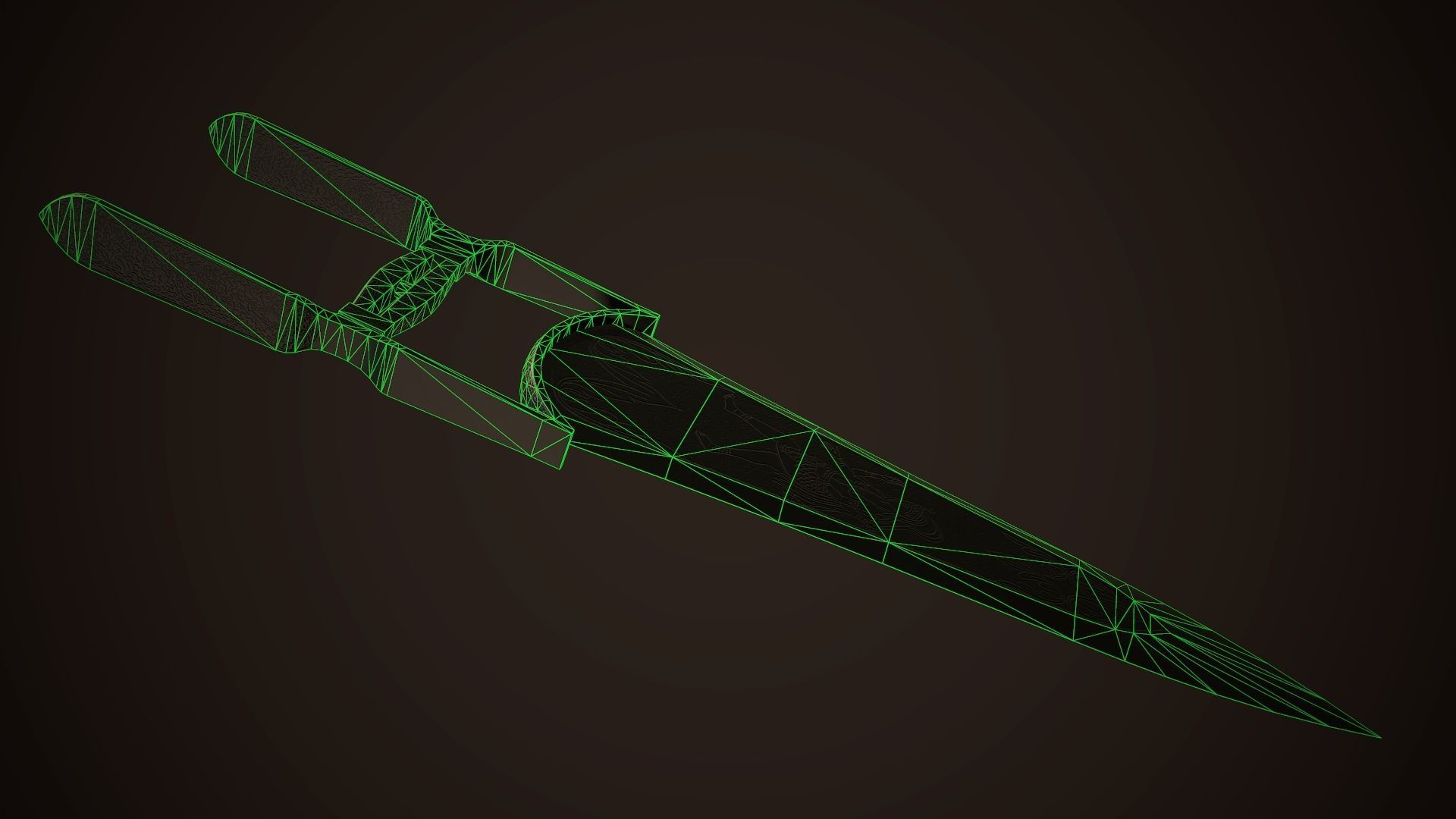 Assassin Blade 01 Low-poly 3D model_11