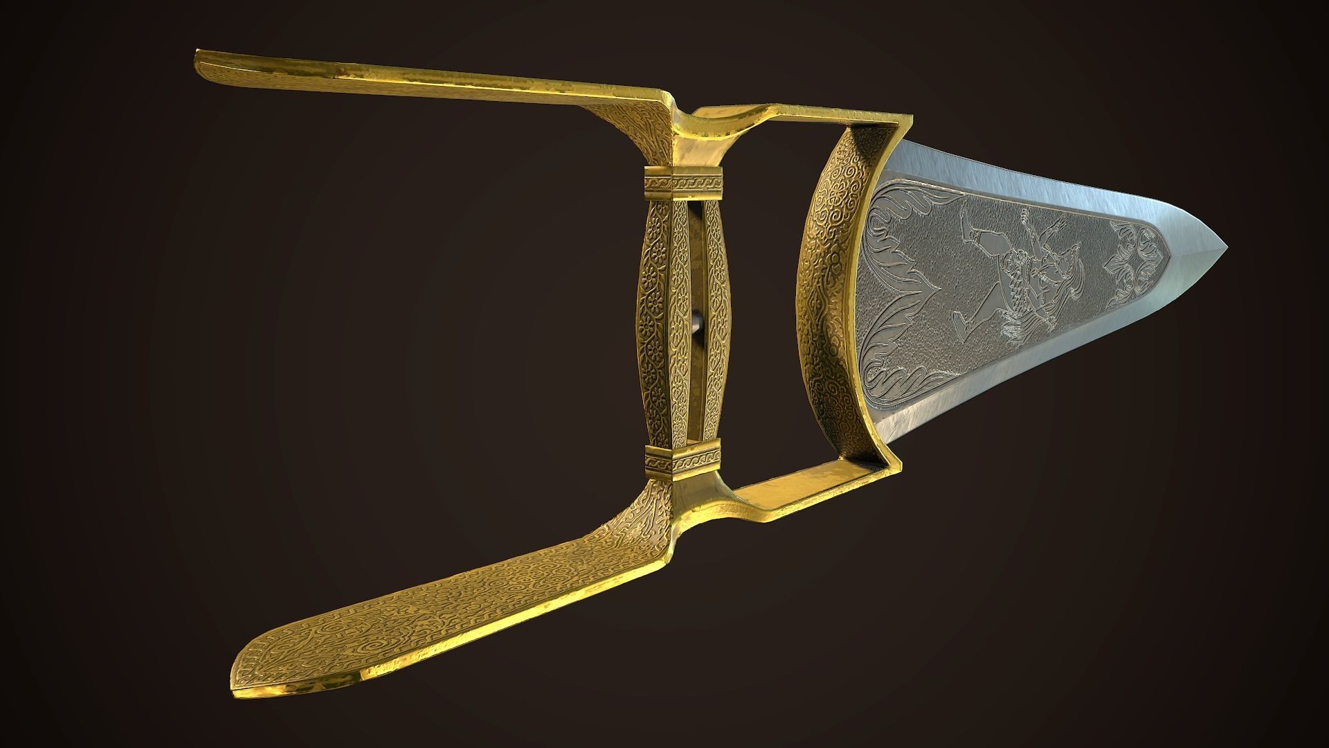 Assassin Blade 01 Low-poly 3D model_5