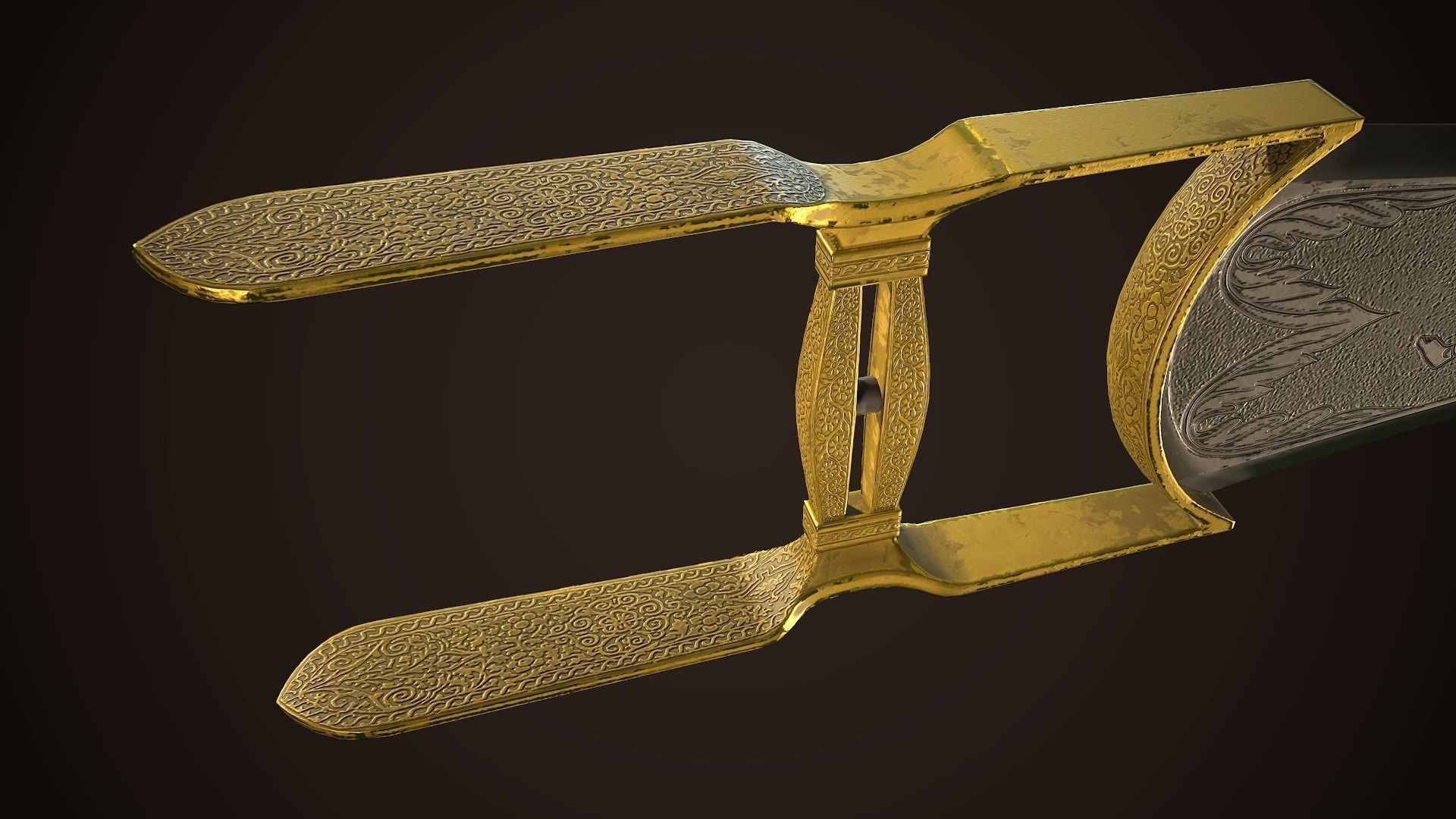Assassin Blade 01 Low-poly 3D model_7