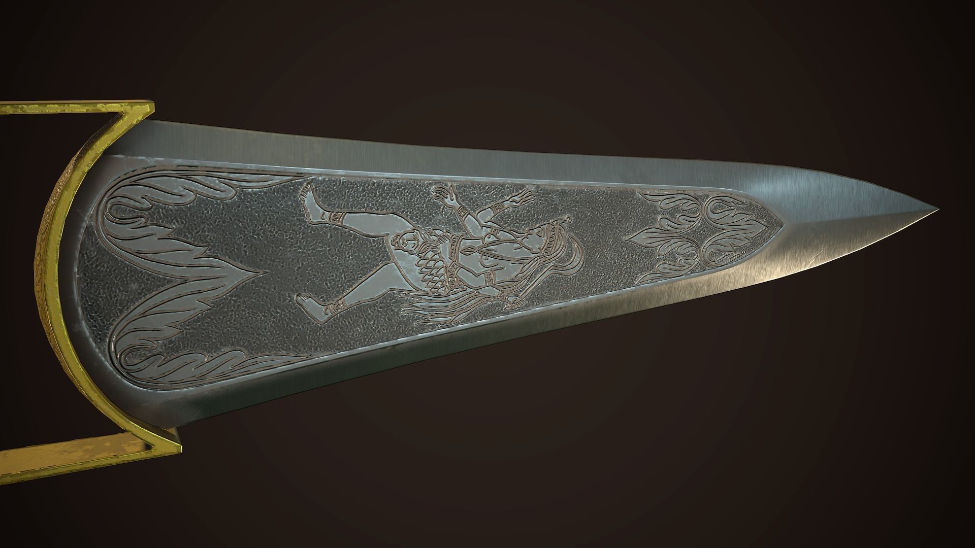 Assassin Blade 01 Low-poly 3D model_8