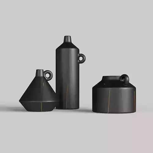 Vases three ceramic