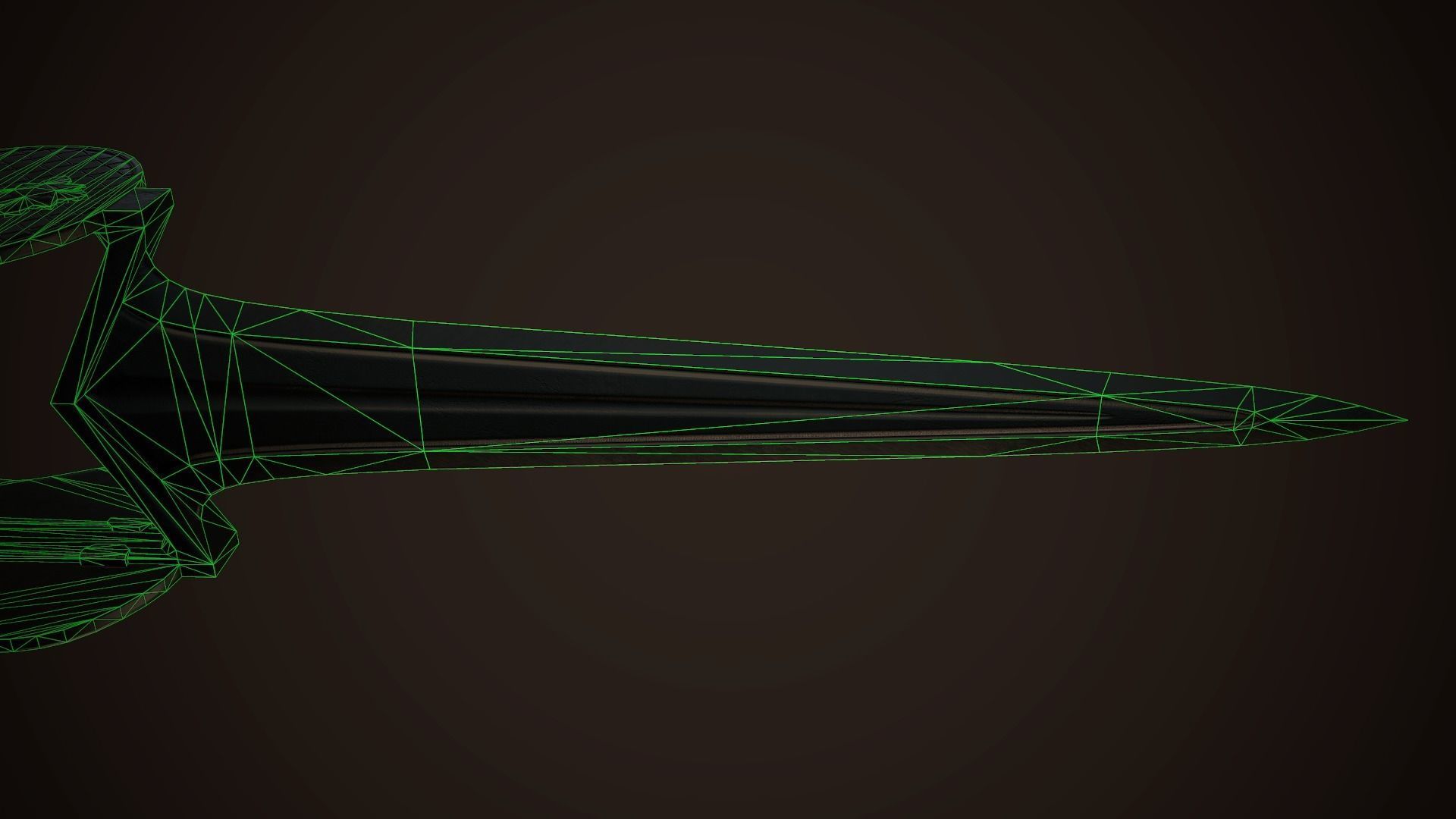 Assassin Blade 02 Low-poly 3D model_13