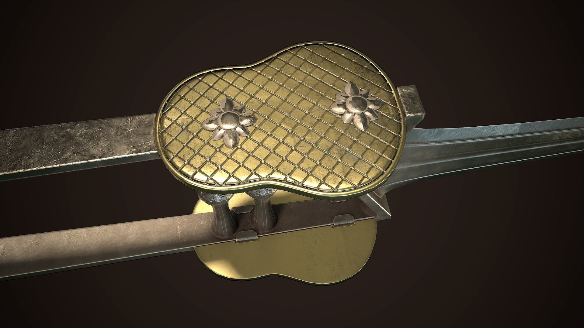 Assassin Blade 02 Low-poly 3D model_7