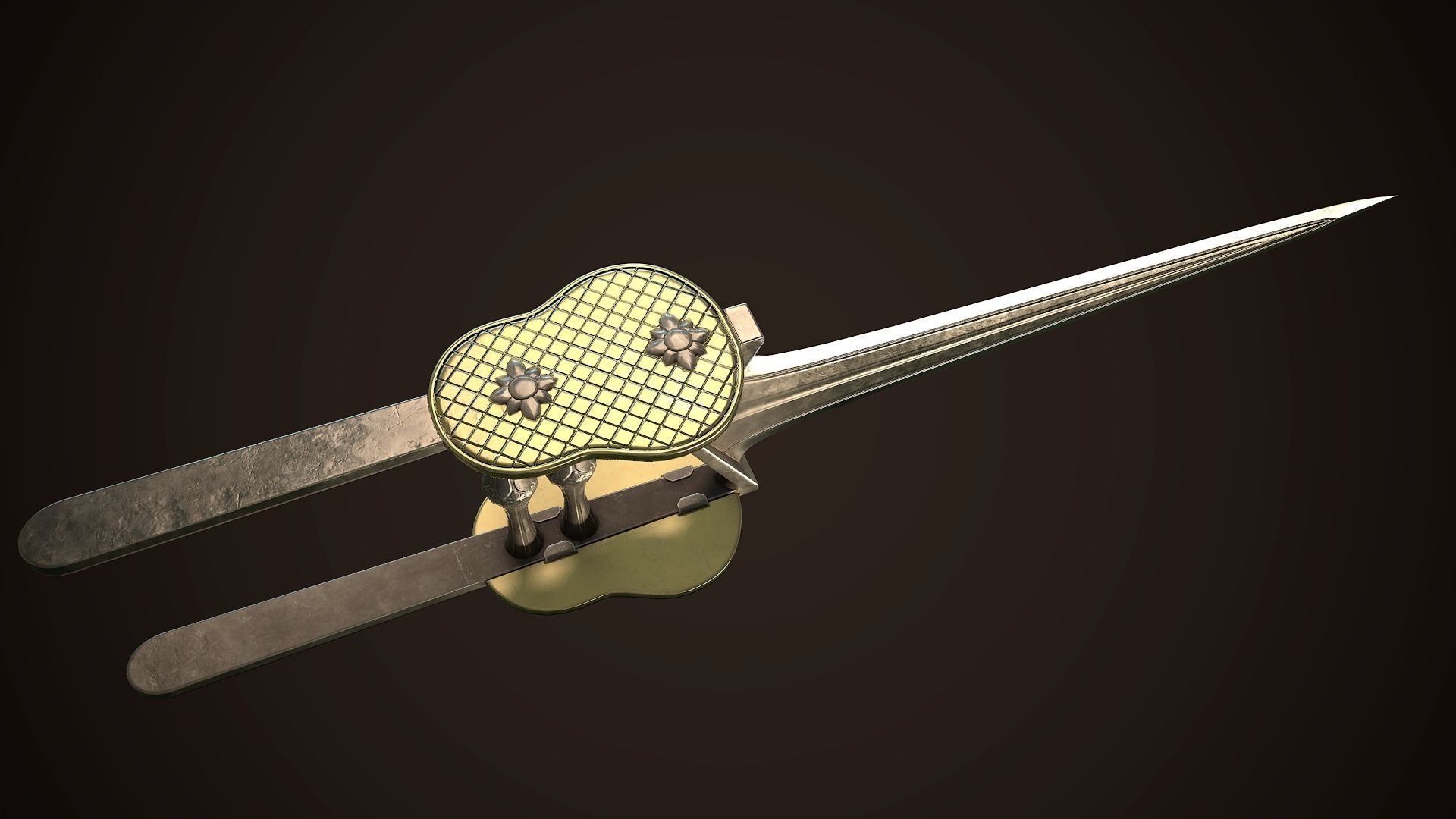 Assassin Blade 02 Low-poly 3D model_5