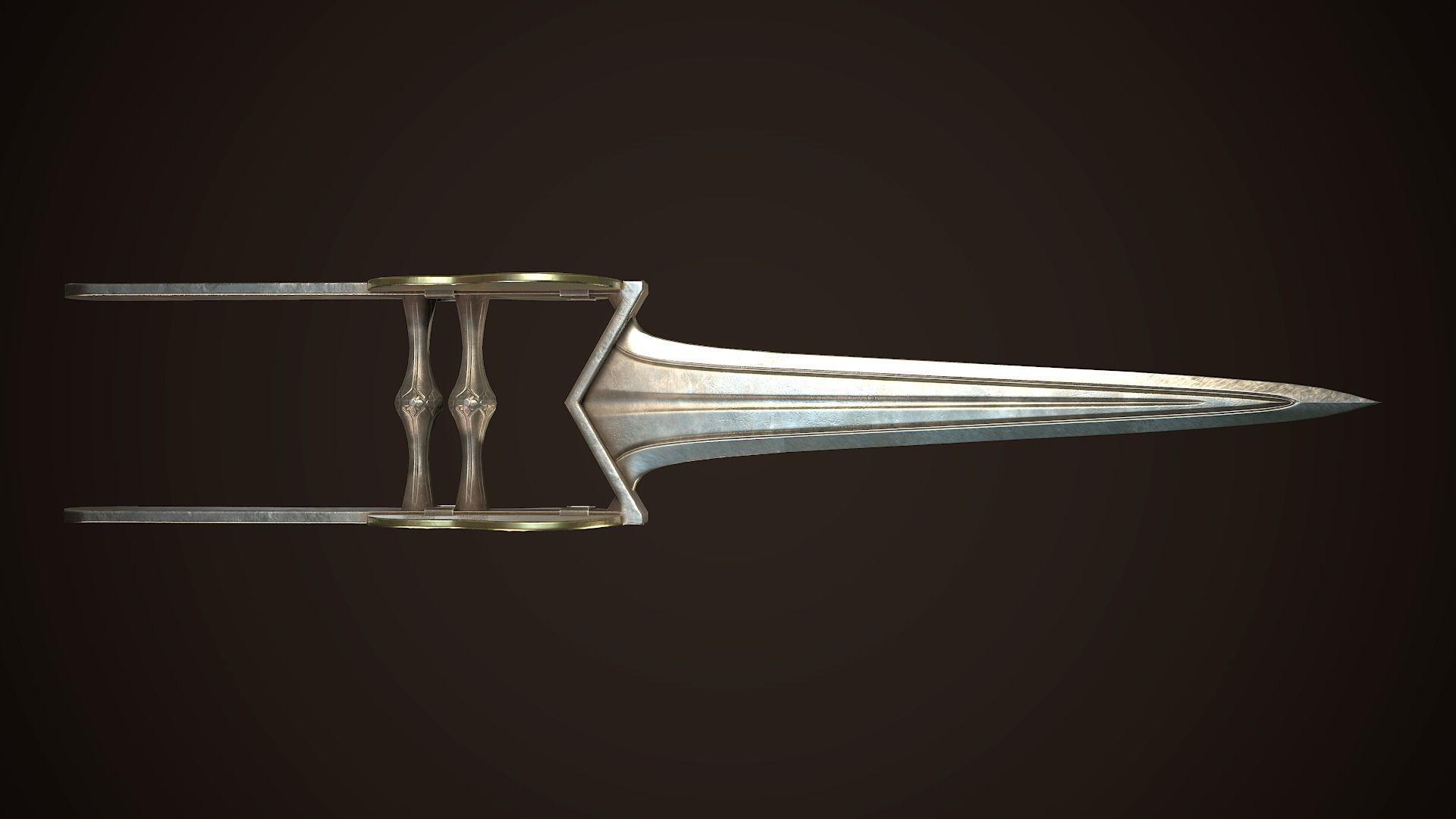 Assassin Blade 02 Low-poly 3D model_2
