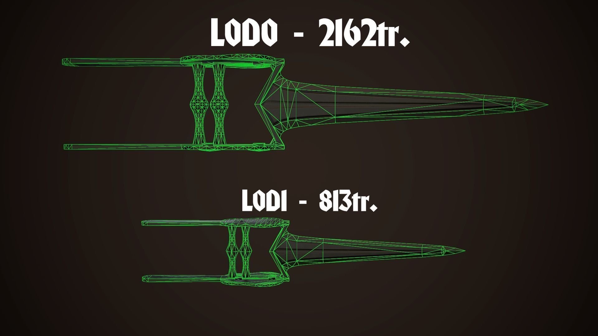 Assassin Blade 02 Low-poly 3D model_8