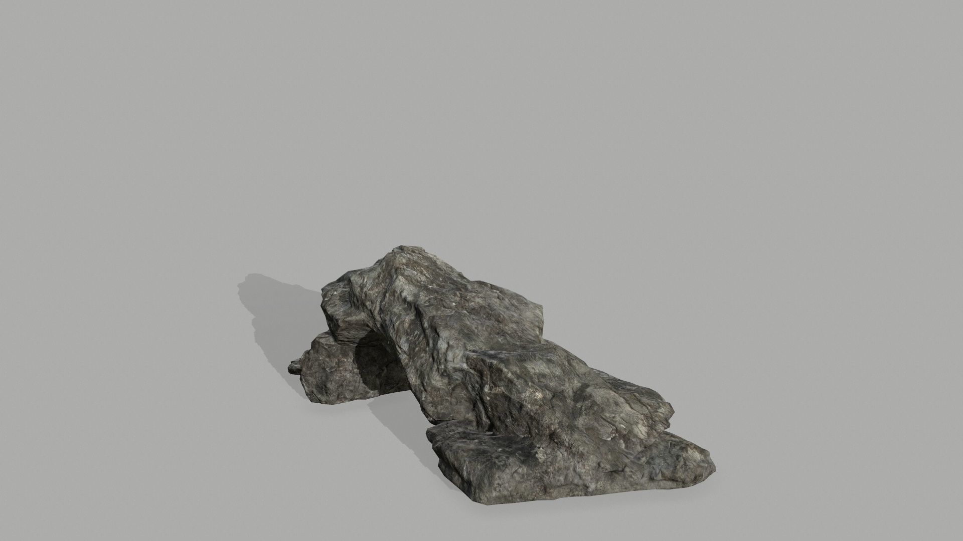 Rock set Low-poly 3D model_10