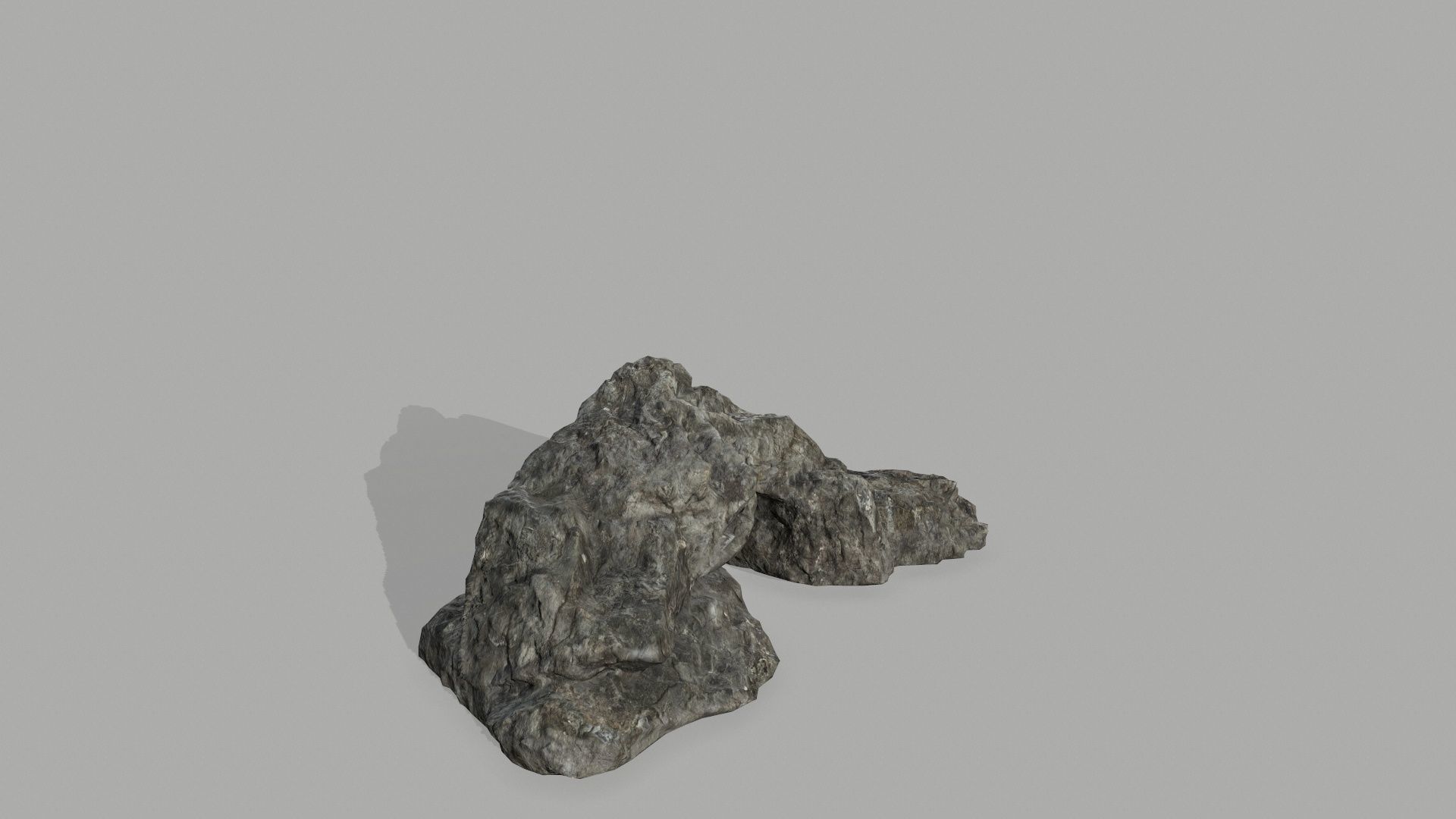 Rock set Low-poly 3D model_9