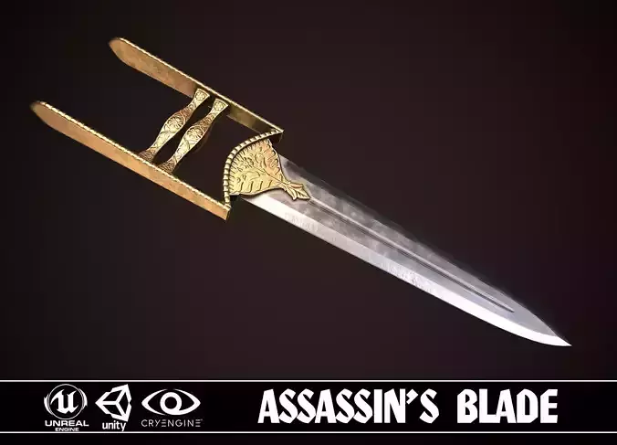Assassin Blade 03 Low-poly 3D model