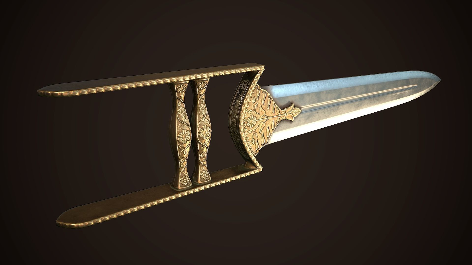 Assassin Blade 03 Low-poly 3D model_4