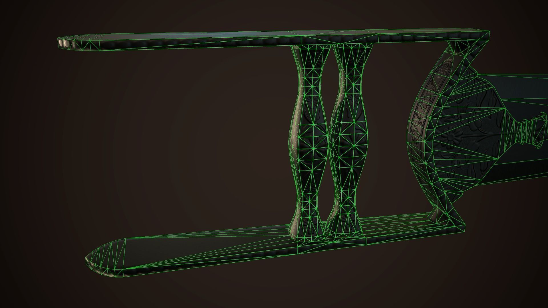 Assassin Blade 03 Low-poly 3D model_9