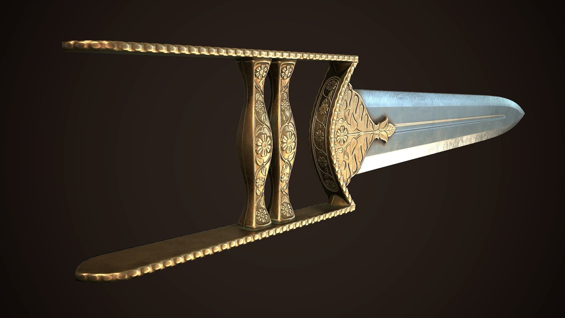 Assassin Blade 03 Low-poly 3D model_5