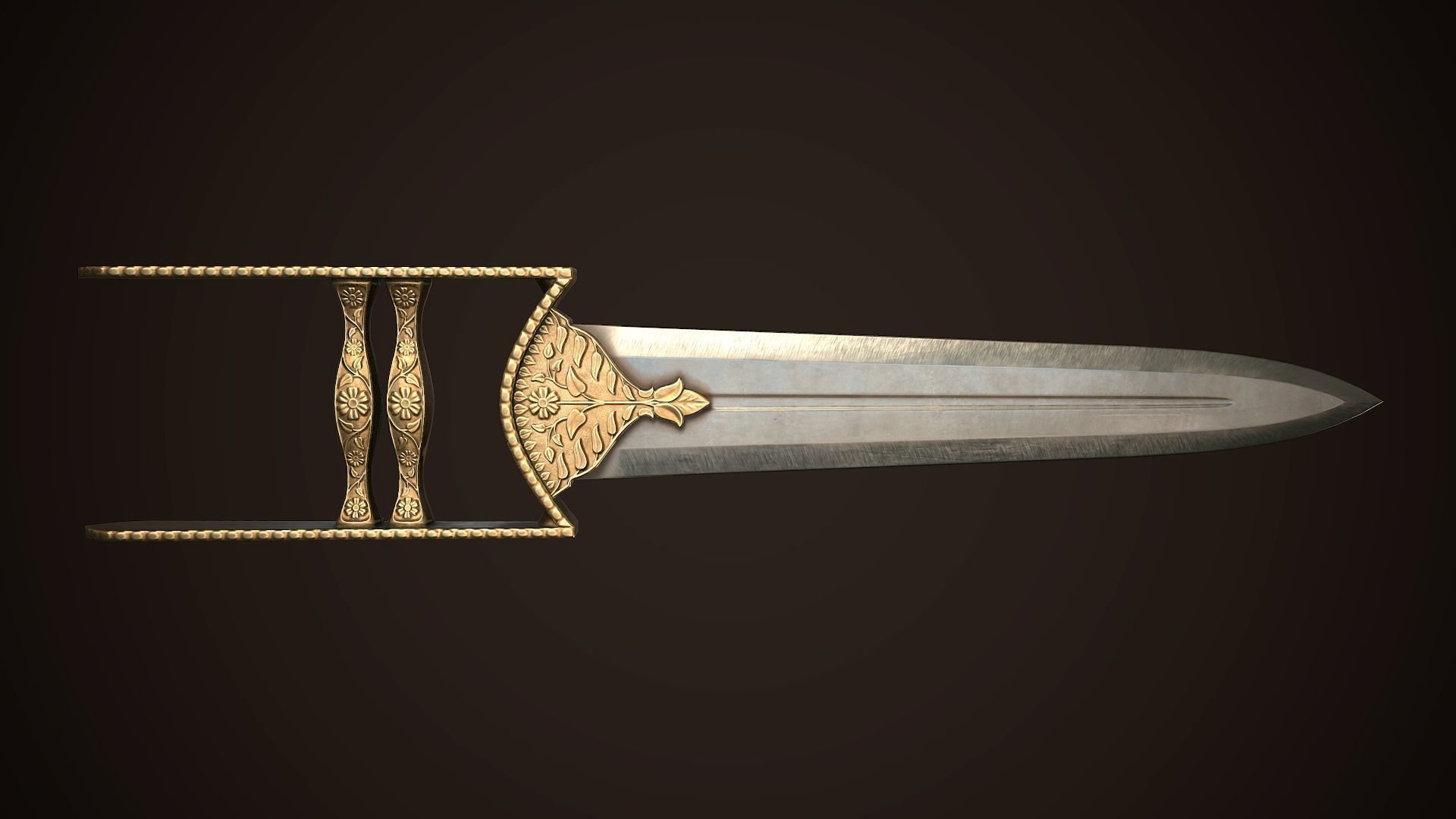 Assassin Blade 03 Low-poly 3D model_3