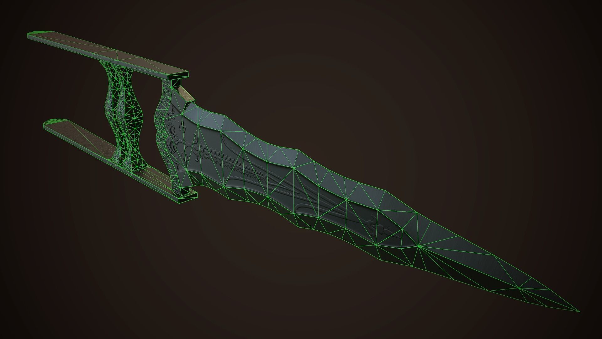 Assassin Blade 04 Low-poly 3D model_11