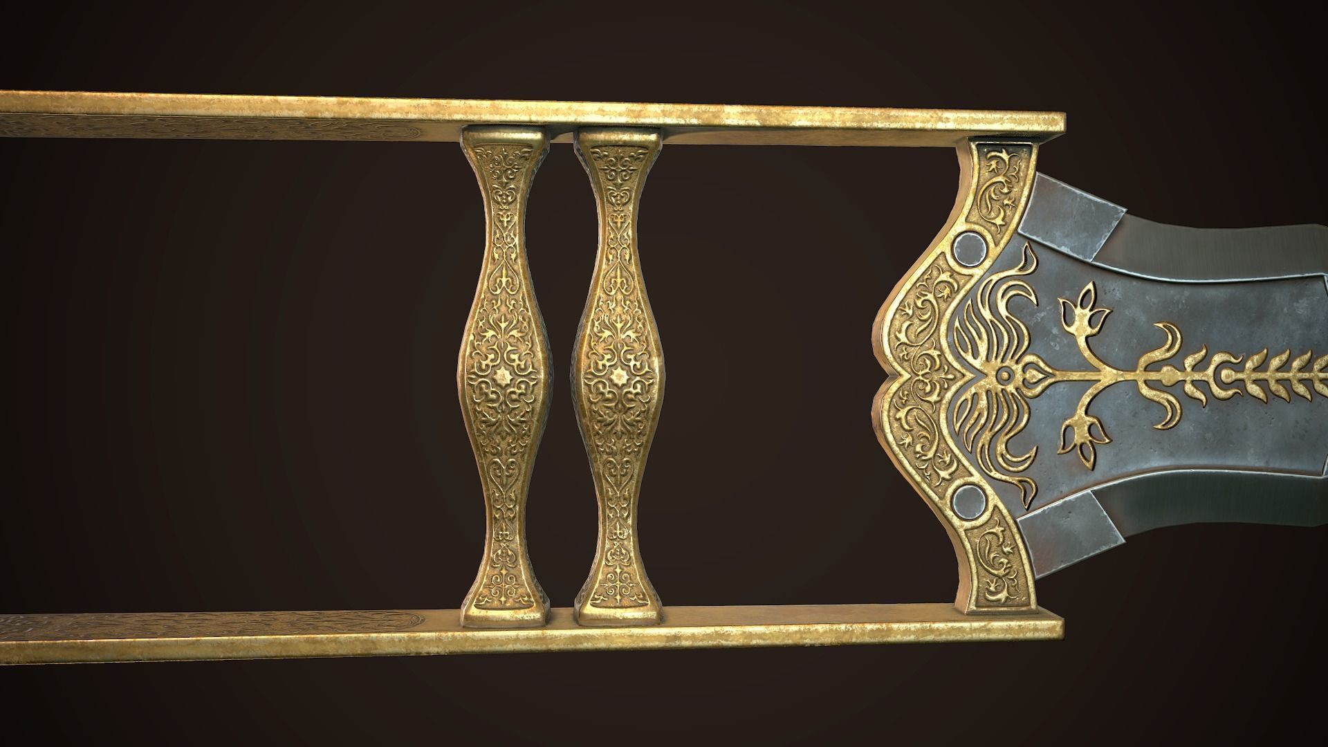 Assassin Blade 04 Low-poly 3D model_6