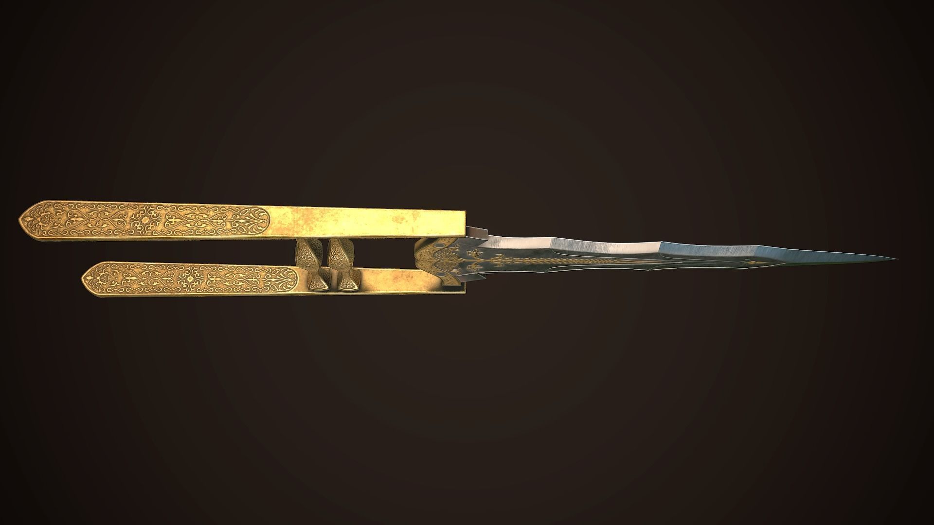 Assassin Blade 04 Low-poly 3D model_5