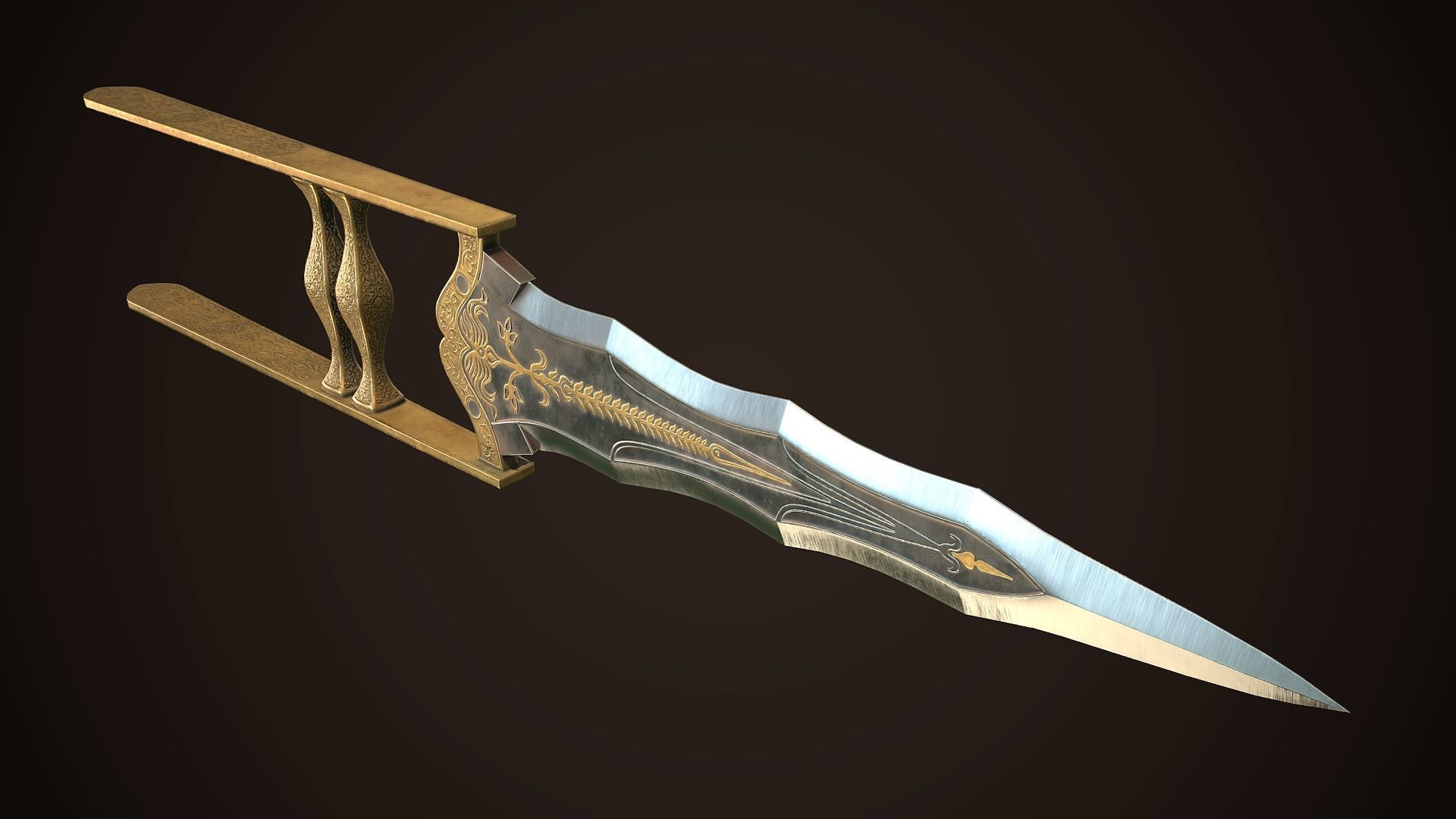 Assassin Blade 04 Low-poly 3D model_4