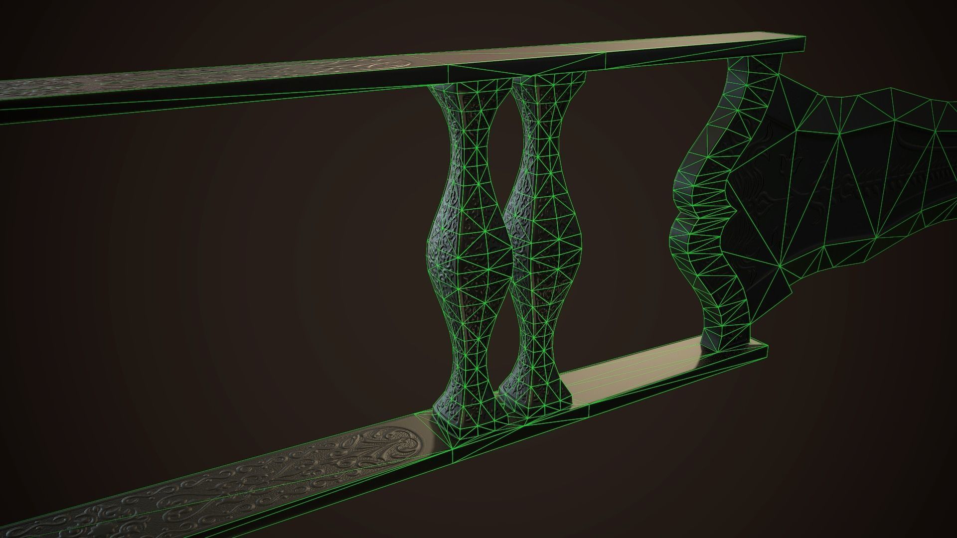 Assassin Blade 04 Low-poly 3D model_12