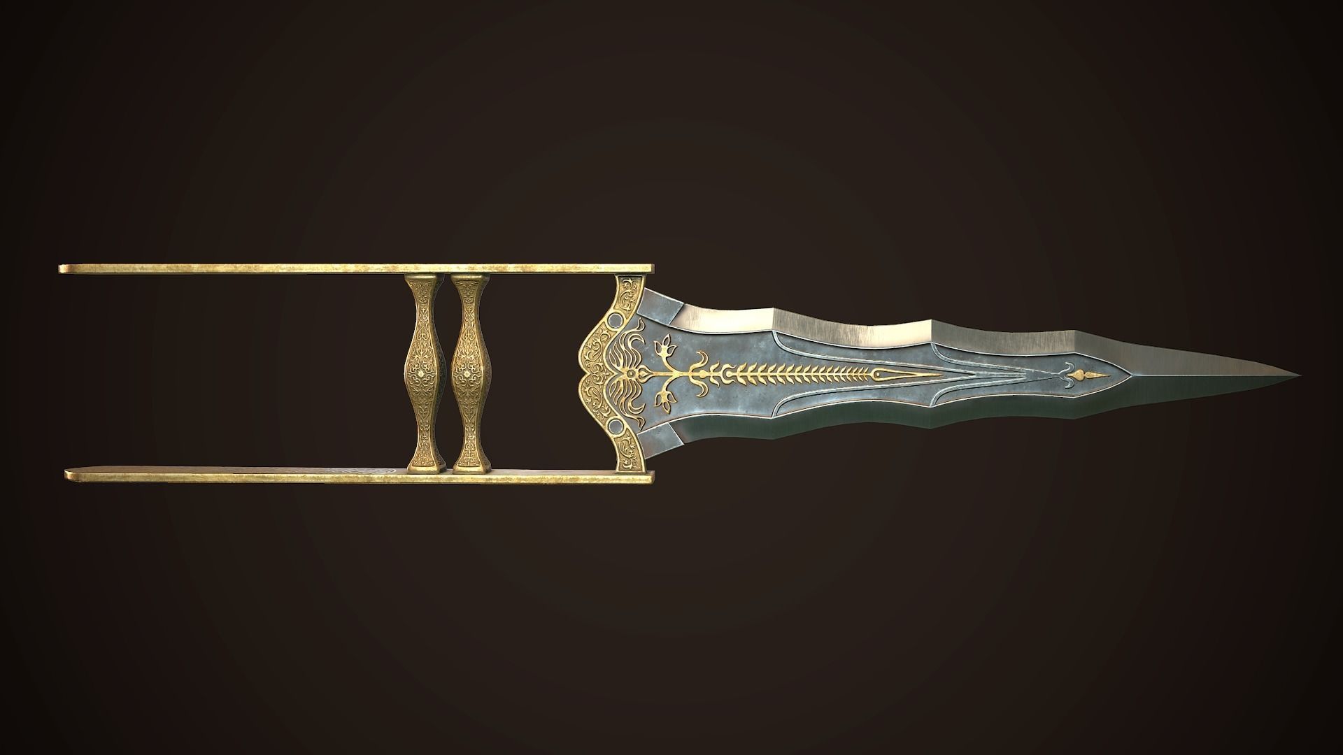 Assassin Blade 04 Low-poly 3D model_2