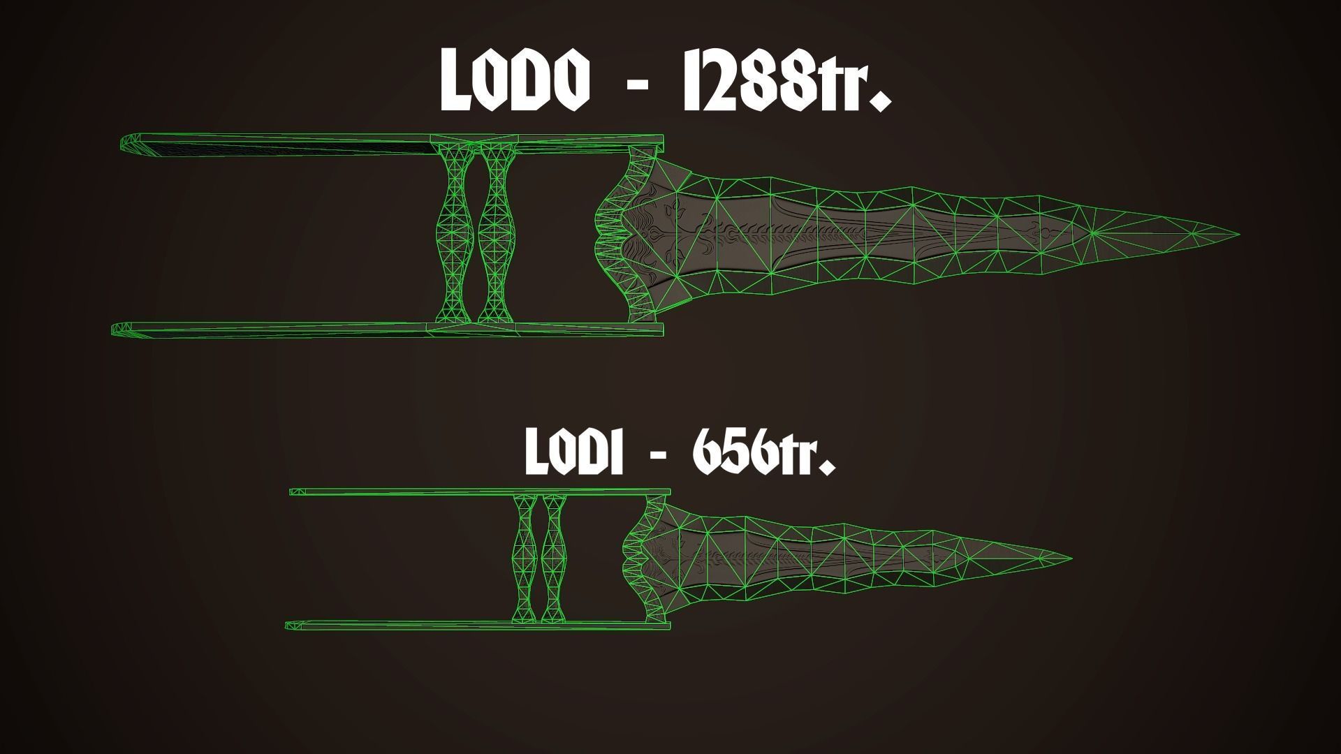 Assassin Blade 04 Low-poly 3D model_8