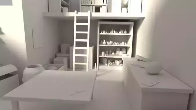 Inside of the cottage