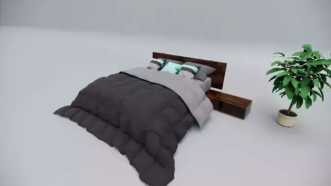 Revit Family Bed King  3D model