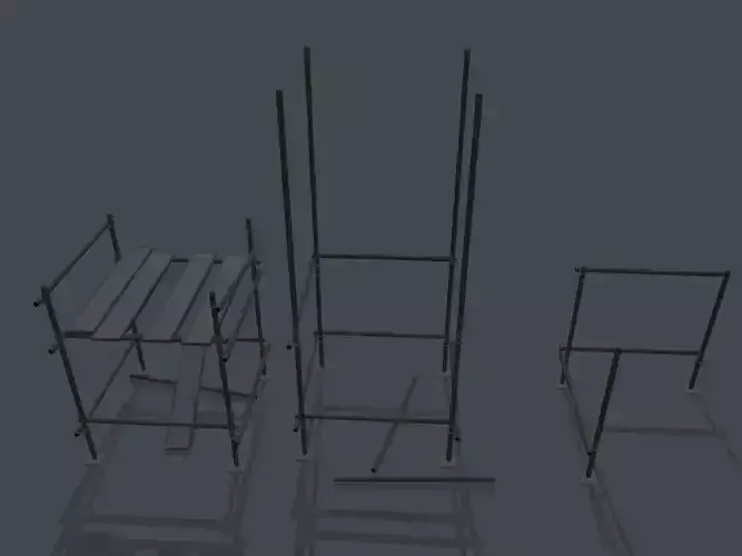 Modular Scaffolding Set Free low-poly 3D model