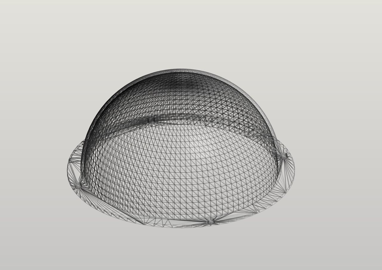 Camera dome 3D model_1