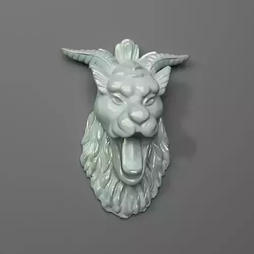 Sculpture-01 chinese lion head