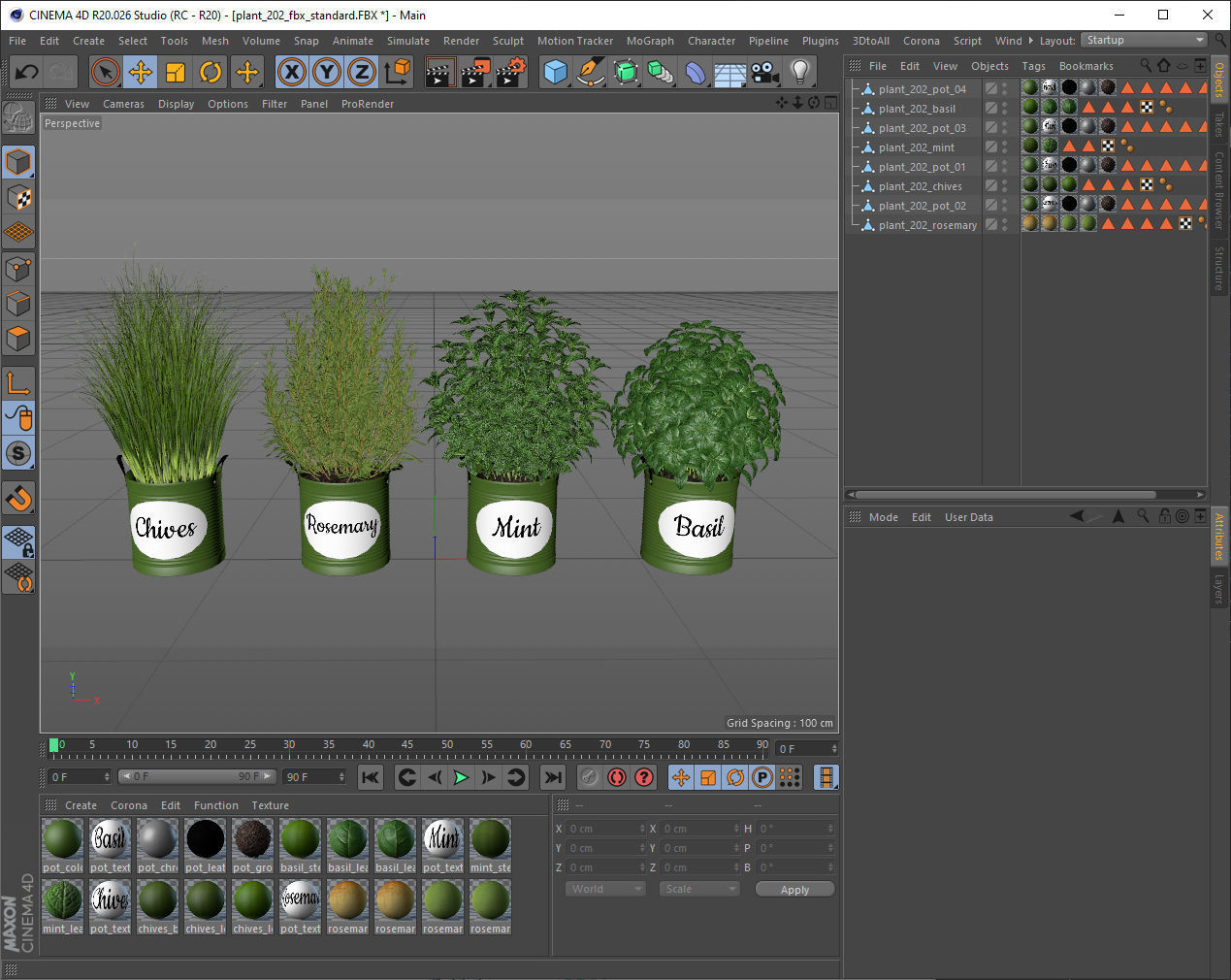 Plants collection 202 3D model_8