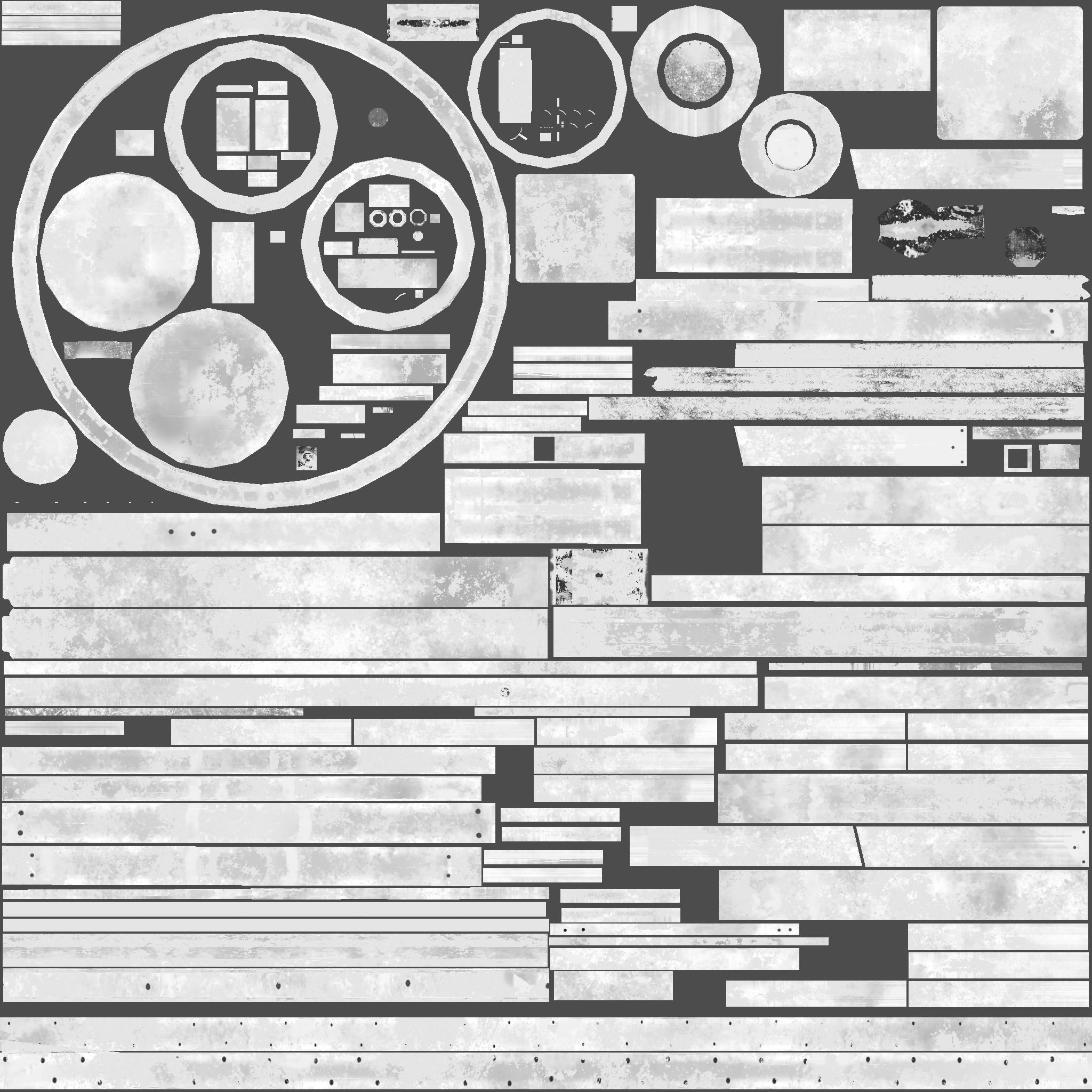 Medieval Treadwheel Crane Low-poly 3D model_12