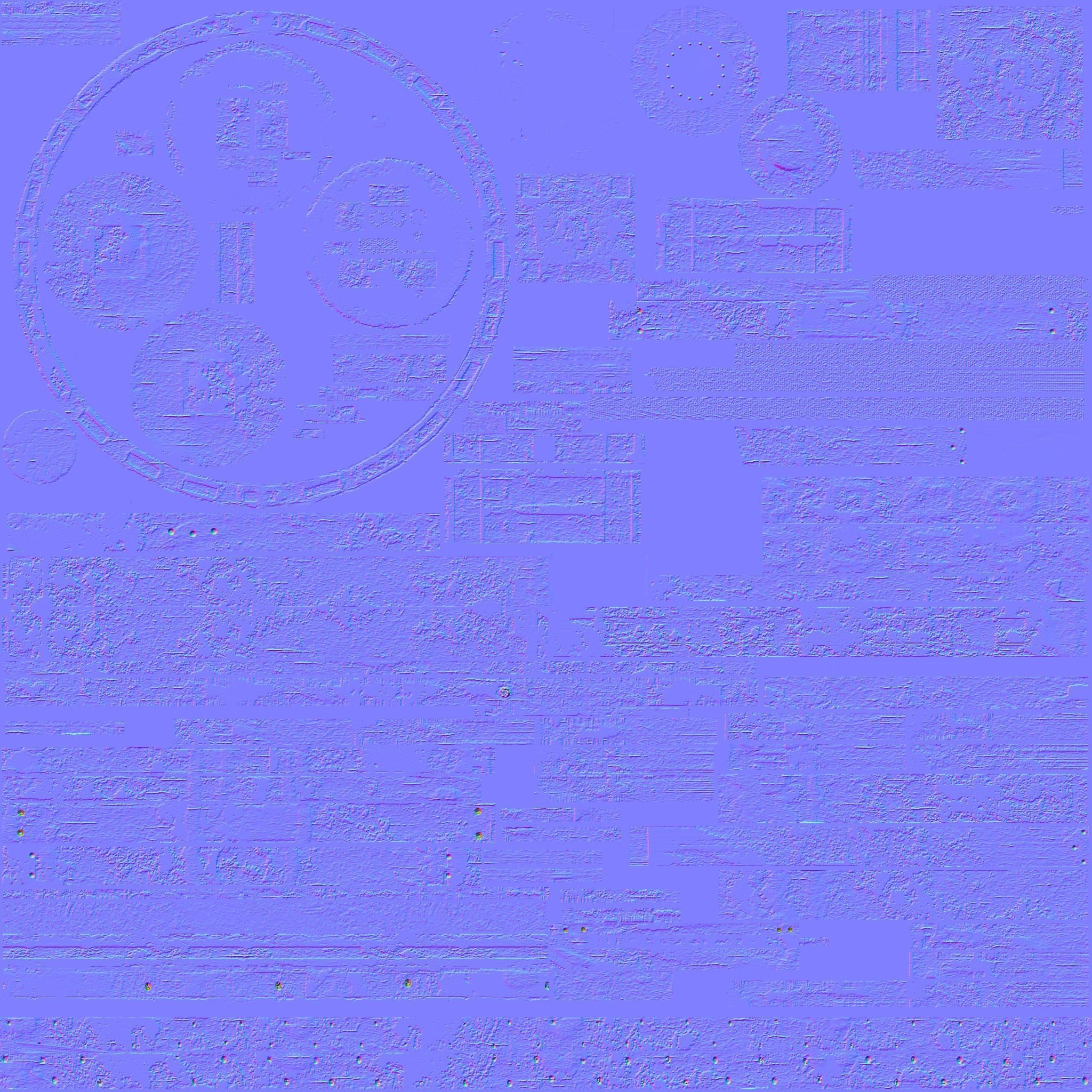 Medieval Treadwheel Crane Low-poly 3D model_11