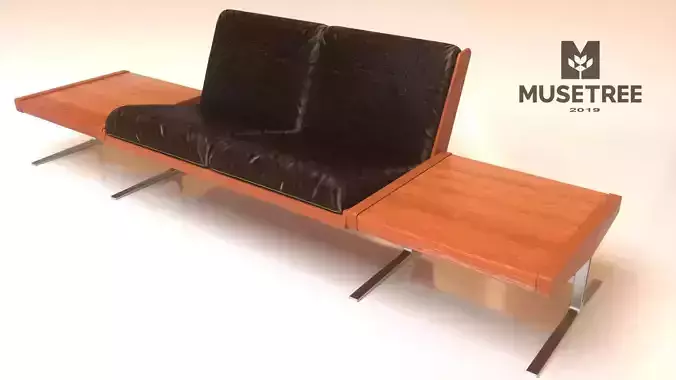 Sofa Robert Heritage Low-poly 3D model