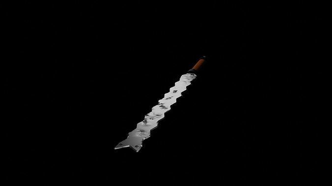 Sword minecraft knife 3D model