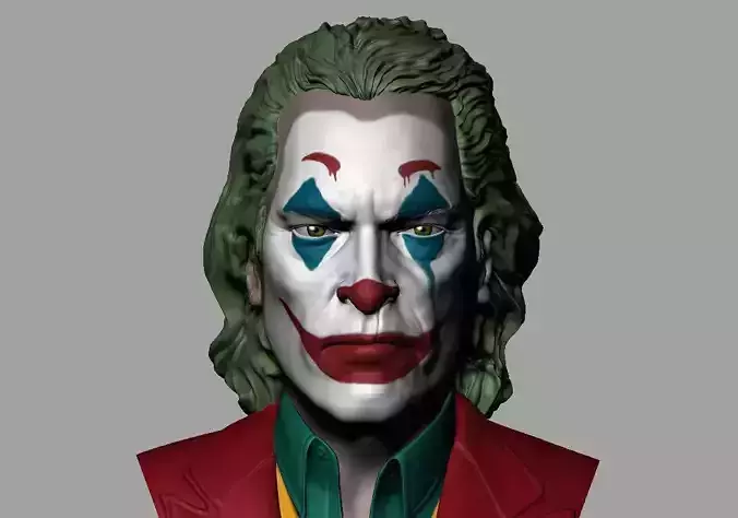 Joker - Joaquin Phoenix Bust 3D print model - 2019