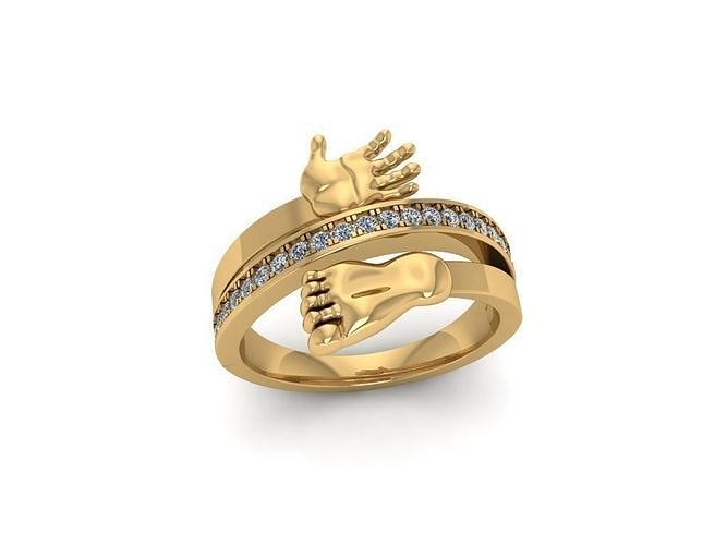 Ring Diamond limbs R204 3D print model