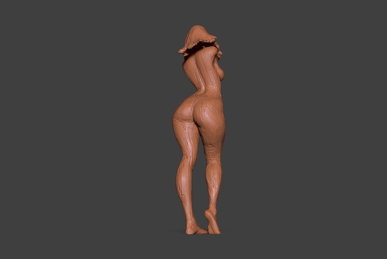Clay Girl 7 3D print model_11