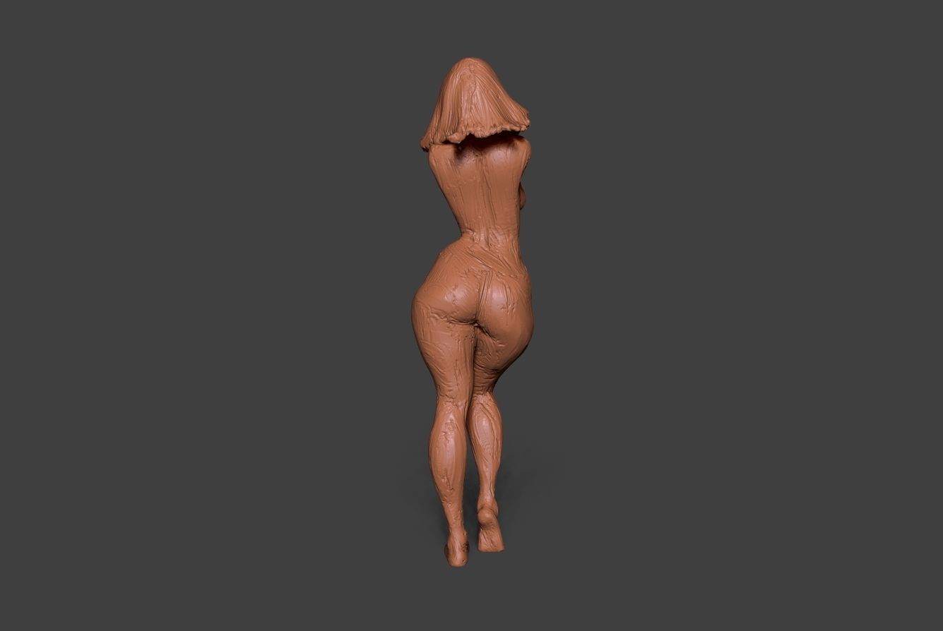 Clay Girl 7 3D print model_3