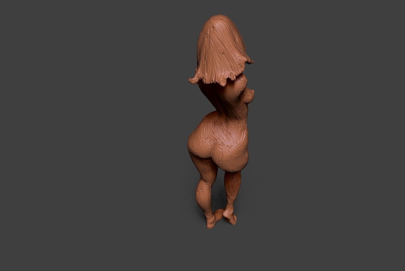 Clay Girl 7 3D print model_7