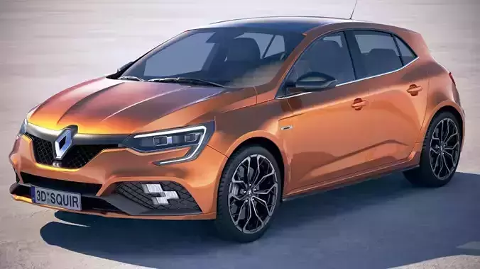 Renault Megane RS 2018 3D model