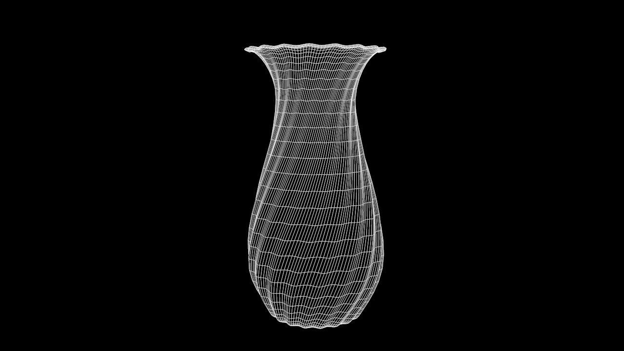 Vase 1 toilet brush Low-poly 3D model_7