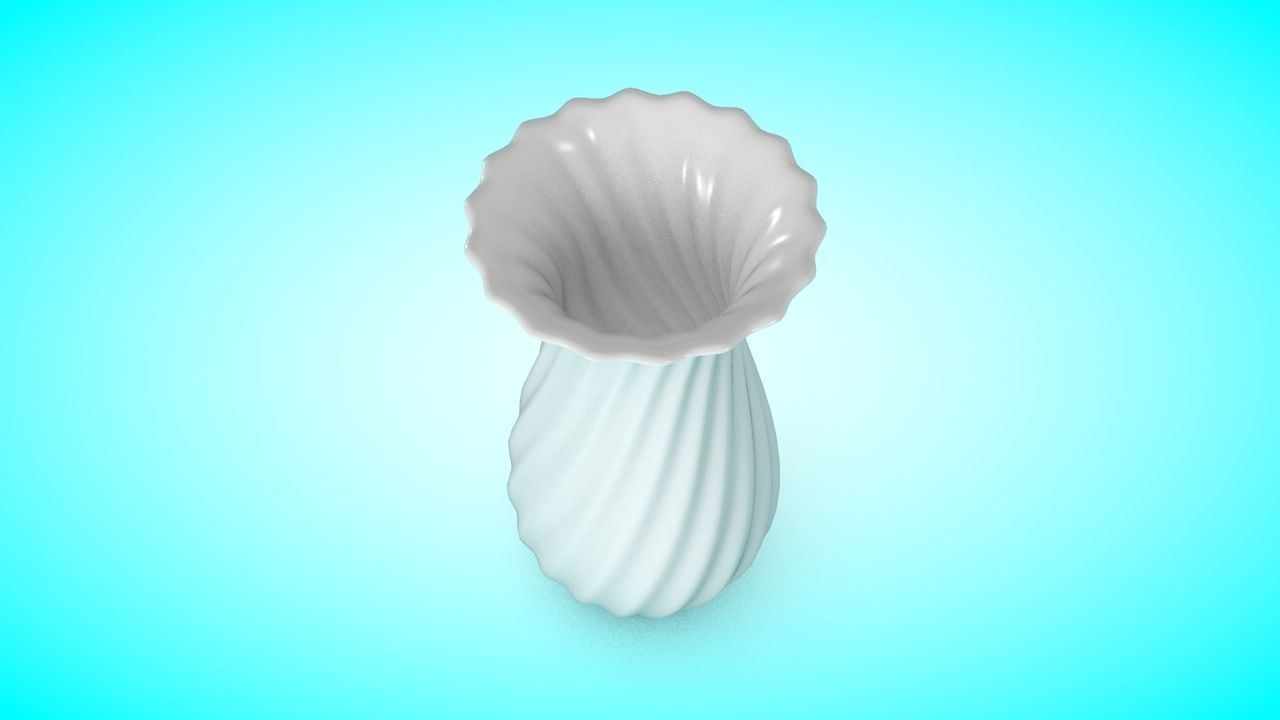 Vase 1 toilet brush Low-poly 3D model_2