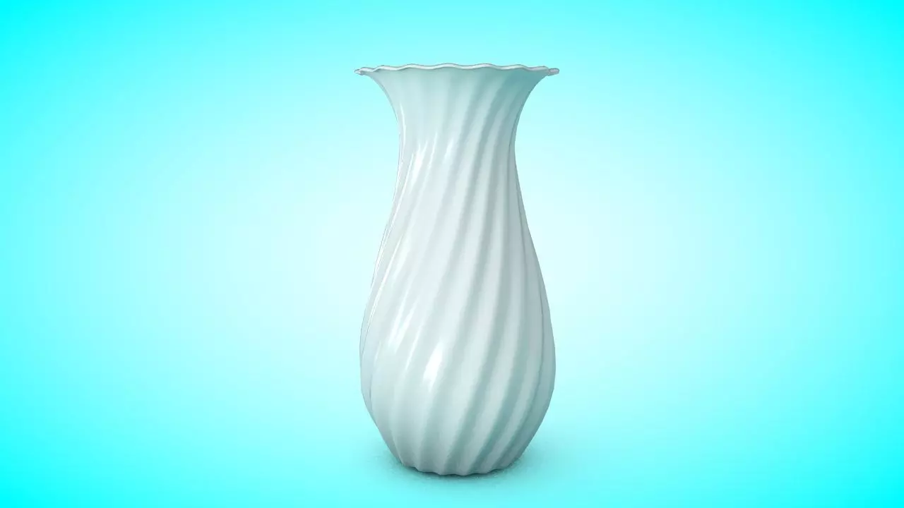 Vase 1 toilet brush Low-poly 3D model_0