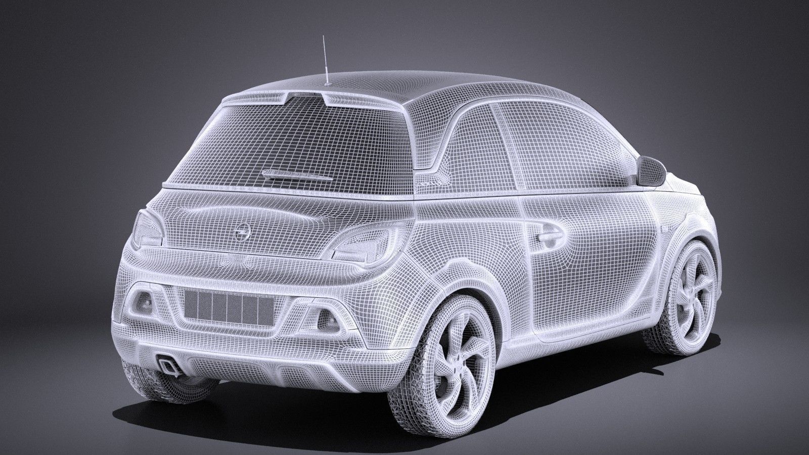 Opel Adam Rocks 2017 VRAY 3D model_13