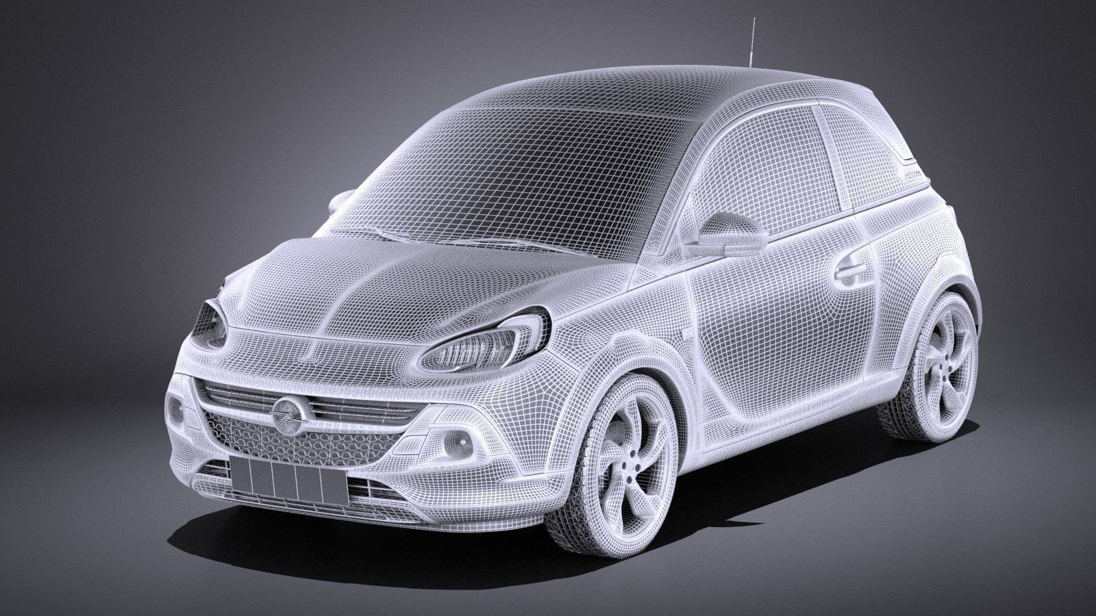 Opel Adam Rocks 2017 VRAY 3D model_12