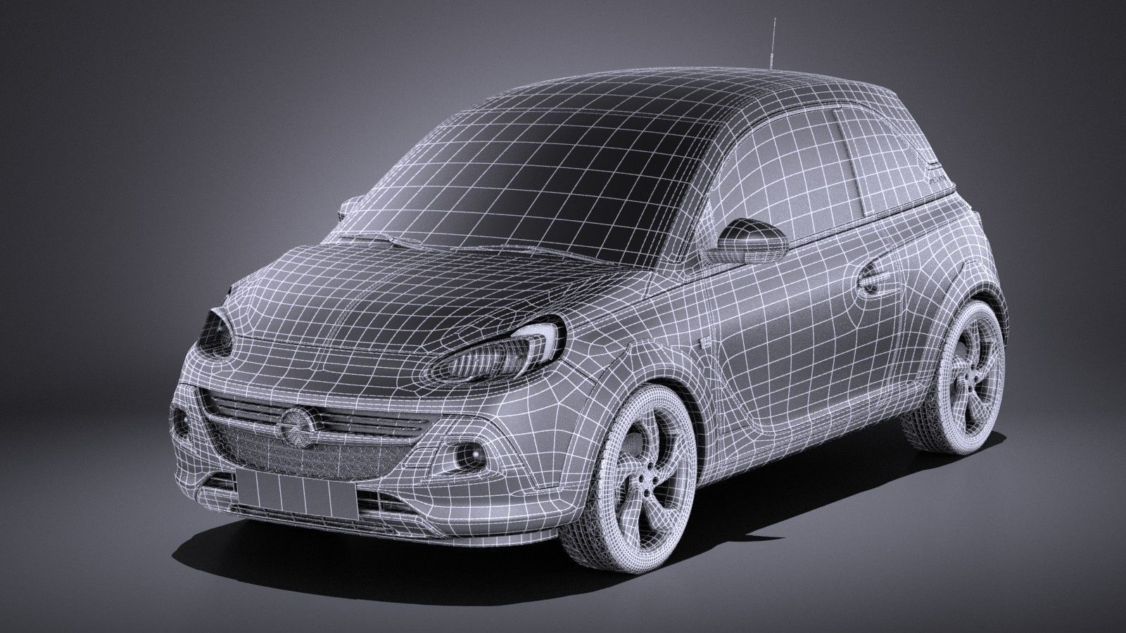 Opel Adam Rocks 2017 VRAY 3D model_14