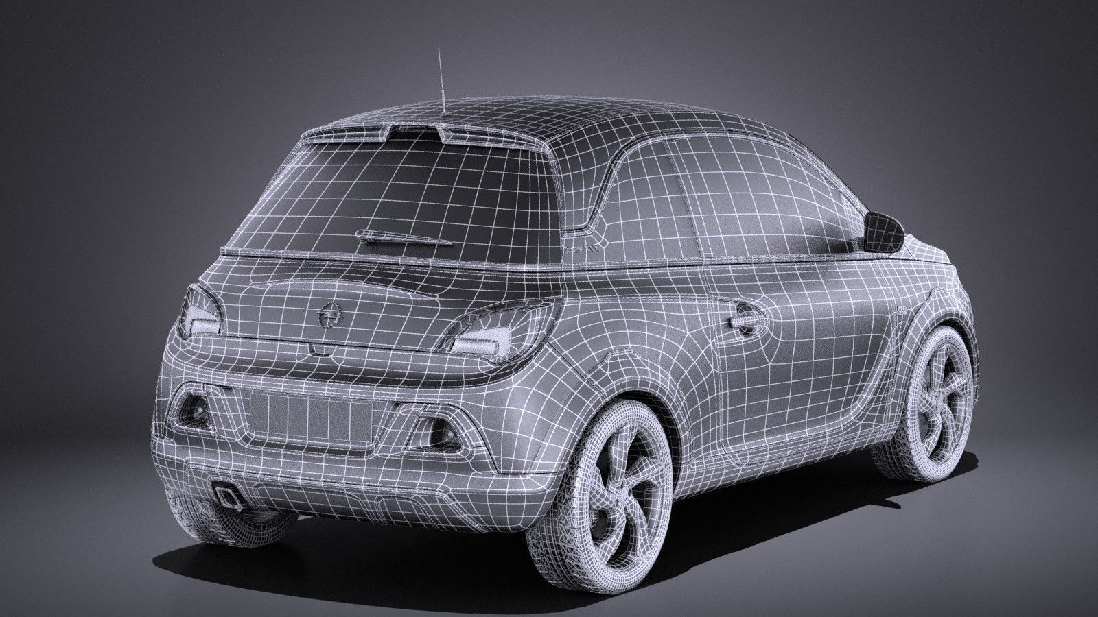 Opel Adam Rocks 2017 VRAY 3D model_15