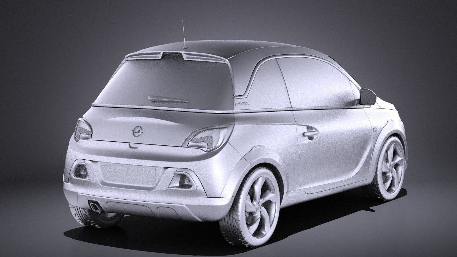 Opel Adam Rocks 2017 VRAY 3D model_11